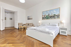 Comfortable 2-bedroom apartment with living room and kitchen on the 3rd floor, w Prague, Czechia Nice 2-bedroom Apartment, Subway Mustek, Prg 1 Entire serviced apartment vacation rental 45147559