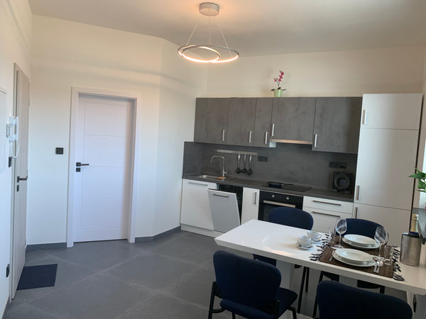 A new apartment (kitchen & bedroom) in a quiet residential area in west part of   A new comfy apartment, PB Residence Prague Entire rental unit vacation rental 45159197