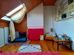 Oubliez vos soucis dans ce logement spacieux et serein et dormez sous les toits  Brussels, Belgium Chambre zen sous les toits dans maison bruxelloise Private room in townhouse vacation rental 53769372