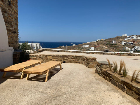 A wonderful combination of a comfortable, bright and spacious waterfront house,  Agios Stefanos, Greece The Sea and Sun Villa Cycladic home vacation rental 11130112