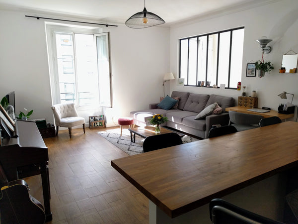 Grand appartement bien situé et spacieux de 56 m² possède 3 pièces de type loft  Paris, France Appartement 56m2, trois pièces type industriel Entire rental unit vacation rental 24482648