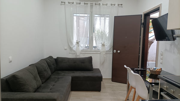 Wonderfully renovated, a cozy one-bedroom apartment. The accommodation provides  Larnaca, Larnaca, Cyprus Apt on Beautiful Athenian Pedestrian Street Entire condo vacation rental 50856313