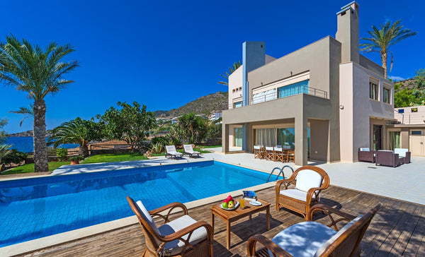 Villa South Crete is a very nice, seafront 4-bedroom Villa, which is located in  Chania, Greece Villa South Crete, 4 BD, 4 BA, pool, seafront! Entire villa vacation rental 29195651