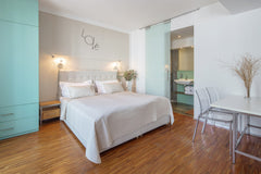 This fully furnished studio apartment is suitable for 1-2 people, 30 m2. Studio  Prague, Czechia This modern fully furnished studio  Entire serviced apartment vacation rental 4435446