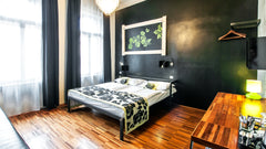 The perfect blend of cozy and sleek, our single/double private rooms are furnish  Double Room with Private Bathroom Private room in hostel vacation rental 42730501