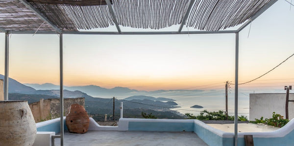 A cosy little stone house located in the small, sleepy village of Mirsini in Cre Athens, Greece Splendid Sea View - Roof Terrace - AC - WIFI Entire home vacation rental 18973401