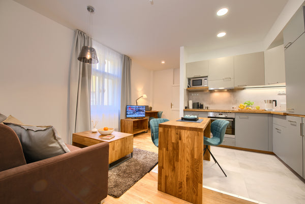 This freshly renovated one bedroom apartment is situated in a centrally located  Prague, Czechia M502-Modern & NEW Serviced | Center Entire rental unit vacation rental 9398264