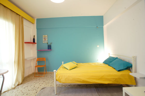 Cozy studio in Therissos Heraklion, Crete. 5 minutes walking from Bus Station to  STUDIO 5 near city center Entire rental unit vacation rental 49865792