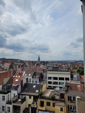 Appartement au 7ème étage avec vue sur la ville, 4 couchages (lit double + canap Ixelles, Belgium Entre Gare du midi et Louise  Appart avec vue Entire rental unit vacation rental 625175210906039640