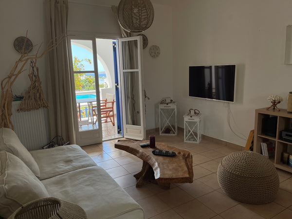 Acoya Summer home with size 100 sm is located 300 sm from the beach with view ei Paros, Greece Acoya Summer Home Entire guest suite vacation rental 44217709