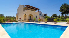 The Olive Garden is a villa by Xirosterni,  30 km east of Chania Crete, and  45  Oslo, Norway The Olive Garden - sea view and private pool Entire home vacation rental 14208234