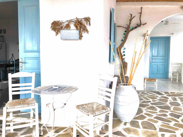 Grande villa familiale de vacances, style cycladique simple et de charme .<br /> Toulouse, France Villa Campos  à 100 mètres de la plage/vue mer Cycladic home vacation rental 3965238