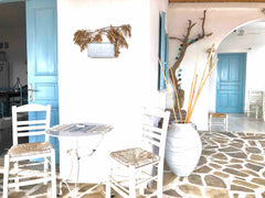 Grande villa familiale de vacances, style cycladique simple et de charme .<br /> Toulouse, France Villa Campos  à 100 mètres de la plage/vue mer Cycladic home vacation rental 3965238