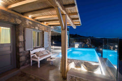 Mykonos Village, as it is located on a hill, offers panoramic views and is an ex Greece Deluxe Apartment with Kitchen and Outdoor Pool Cycladic home vacation rental 25287787