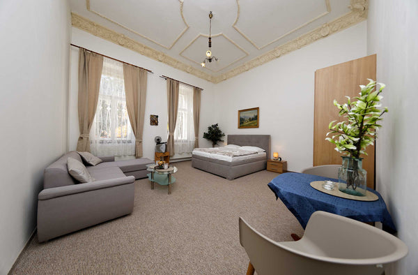 These private apartments are situated on the ground floor of an apartment house  Hlavní město Praha, Czechia Apartment U Cisare no.6 Entire rental unit vacation rental 41433827