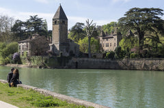 On the island Ile Barbe, classed area, in a building of the 16th century, these  Lyon, France Charming Suite with View on Saône Private room in island vacation rental 16574446