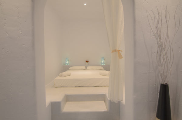 This cave style room is built with traditional cycladic  materials is a very spa Ios, Greece superb double with lounge Private room in guesthouse vacation rental 21222823
