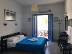 The Studio is located at the sandy beach of Agii Anargyri at Naoussa,Paros. <br  Naousa, Greece Blue Apartment with Sea View I Private room in cycladic house vacation rental 26372886