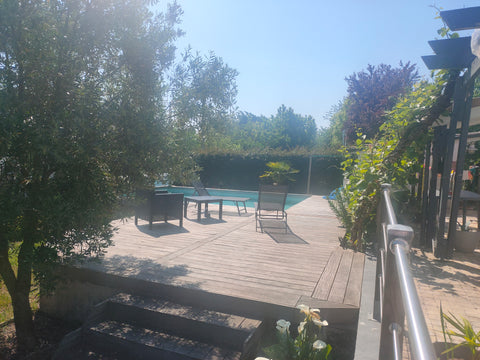 L'ensemble du groupe bénéficiera d'un accès facile à tous les sites et commodité Blanquefort, France Magnifique maison avec piscine grande terrasse Entire villa vacation rental 624318541297759842