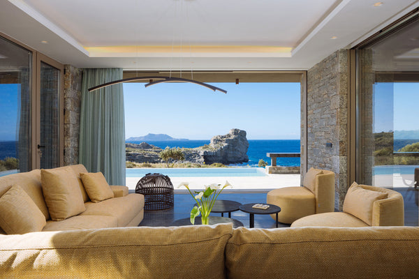 Villa SeaCrete is a very beautiful 3-bedroom villa of 320 square meters, with lo Chania, Greece Villa SeaCrete, seafront - luxury - peaceful, 3 BD Entire villa vacation rental 625167500170882951