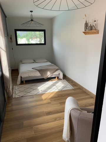 Chambre et salle de bain privées,décoration contemporaine et chaleureuse<br />Ac Mérignac, France Chambre privée cocooning Private room in home vacation rental 20637119