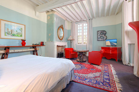 THE CONCEPT <br /> <br />This XVIIIth century residence of character combines th  Sumptuous red suite and its wooded ambiance Private room in bed and breakfast vacation rental 45966500