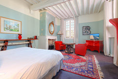 THE CONCEPT <br /> <br />This XVIIIth century residence of character combines th  Sumptuous red suite and its wooded ambiance Private room in bed and breakfast vacation rental 45966500