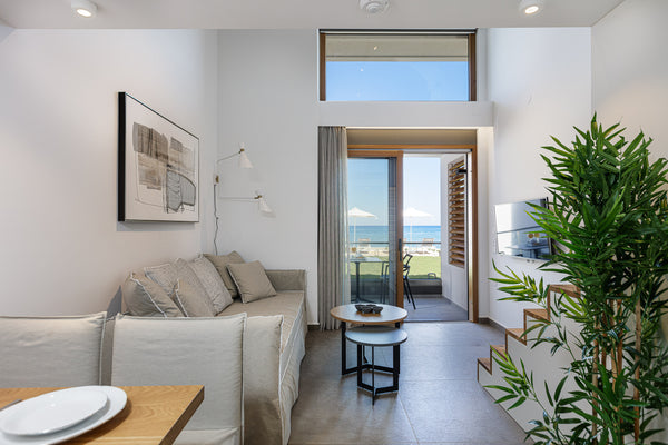 The Suite Split Level is a beachfront suite which consists of 1 bedroom with 1 d Rethimnon, Greece North Coast - Suite Split Level with Sea View Room in boutique hotel vacation rental 41900444