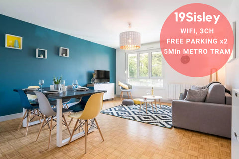 Groups and families will love the space and ease of this apartment (called 19Sis Lyon, France Cosy & Moderne Appt à Lyon Part Dieu + 2 parking Entire rental unit vacation rental 15433609