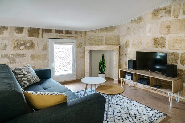 Les Plus : - Bel immeuble bordelais - Une déco très cosy et contemporaine - TV e Bordeaux, France Appart VILLENEUVE T2 38m² Entire rental unit vacation rental 20656392