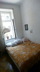 The cozy and light room is in the 17th district in Vienna. The Tram in front of   Typical Viennes Apartment in the heart of Vienna Private room in rental unit vacation rental 19433365