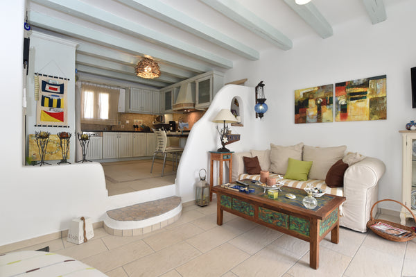 The property covers an area of 140 square meters divided in three levels (baseme Athens, Greece YRIA HOLIDAY HOME Cycladic home vacation rental 40165591