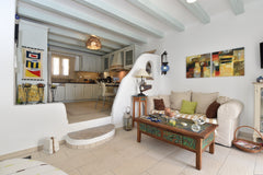 The property covers an area of 140 square meters divided in three levels (baseme Athens, Greece YRIA HOLIDAY HOME Cycladic home vacation rental 40165591