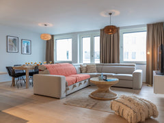 This beautiful three-bedroom apartment is full of light and the many windows are Brussels, Belgium Sweet Inn | Spacious 3BR. near the Grand Place Entire rental unit vacation rental 40413469