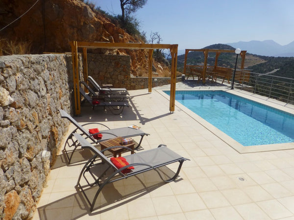 The Villa has its own private swimming pool, parking area and terraces. They inc Chania, Greece 3-floor villa with PRVT pool overlooking Mirabello Entire villa vacation rental 17411554