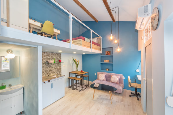 Bright and modern, Rea Studios offer a perfect home base for your exploration of  Rea Studio 4: Hues of Blue Entire loft vacation rental 34573573