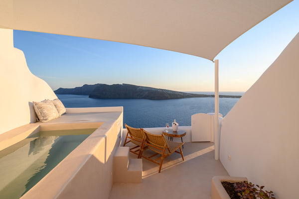 Experience the most iconic and romantic version of Santorini!<br /><br />Featuri Oia, Greece Canvas Suites | Tramonto Suite, Jacuzzi & Sunset Cycladic home vacation rental 17951113
