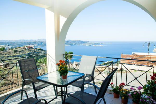 ✼ Nice village style apartment on the 1st floor in house on the hills with great Chania, Greece ✼ Panoramic Sea View ✼ Aptera ✼ 2BD Apt ✼ № 1 ✼ Entire rental unit vacation rental 26516894