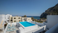 The welcoming and comfortable studio it is 25sq meters with 4 single beds and a  Greece Studio'' Relax in Kamari beach" Room in aparthotel vacation rental 5109075