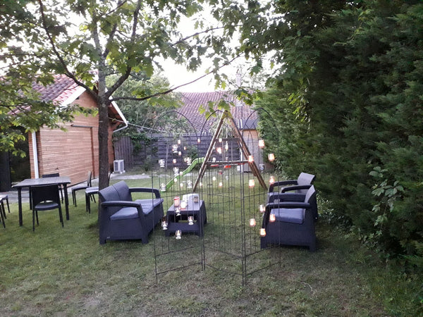 Grde chambre avc salle de bain séparée, neuve avc vue sur jardin sans vis a vis. Villenave-d'Ornon, France Chambre-studio meublée neuve calme proche Bordeaux Tiny home vacation rental 28113483