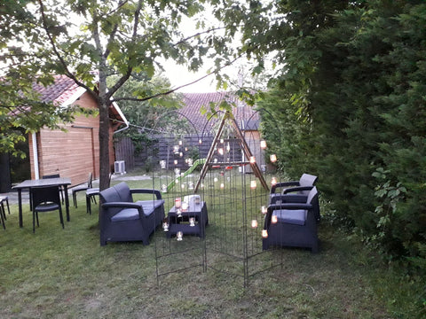 Grde chambre avc salle de bain séparée, neuve avc vue sur jardin sans vis a vis. Villenave-d'Ornon, France Chambre-studio meublée neuve calme proche Bordeaux Tiny home vacation rental 28113483