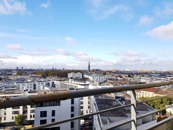 Dominant la vue  de la ville de Bordeaux, l'appartement se situe au 11ème étage  Sainte-Eulalie-en-Born, France Chambre au pied de la gare Private room in condo vacation rental 40373523