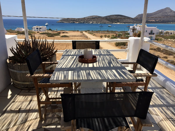 Sunset is 1st floor apartment with balconies offering uninhibited views to Agios Athens, Greece Island White - Sunset apartment Entire rental unit vacation rental 40056130