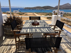 Sunset is 1st floor apartment with balconies offering uninhibited views to Agios Athens, Greece Island White - Sunset apartment Entire rental unit vacation rental 40056130