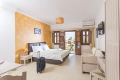 Smaragdi Hotel lies at the famous beach of , Perivolos. An A class Hotel, with t  Superior Suite in A Class  Pool Hotel Room in hotel vacation rental 39285230