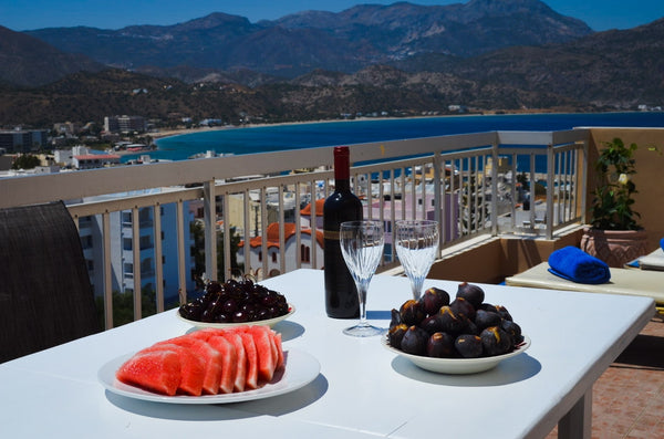 With a fantastic view of the Pigadia bay, our apartment is situated in the quiet Greece Majesty of Karpathos Entire rental unit vacation rental 31782679