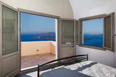 Unique caldera view and 360 great views of Santorini island, very quiet and conv Megalochori, Greece Santa Rinoula Privet Suites 1 Sea/Caldera views Private room in cycladic house vacation rental 20144115