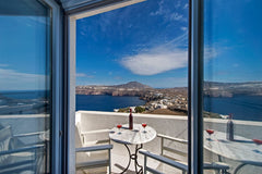 THE CALENDAR IS NOT UPDATED!<br />Please scroll down the page and choose CONTACT  Santorini Akrotiri Panoramic sea view shared pool Room in aparthotel vacation rental 32729022