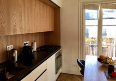 Grand appartement confortable de 70 m2 , exposé plein sud, avec balcon filant, u Paris, France De l'espace, un balcon & jolie vue @ Batignolles Entire rental unit vacation rental 24495743