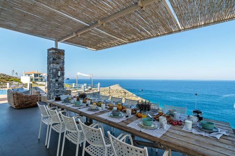 A unique location with amazing 180 degrees view to the sea, six bedrooms and fou Chania, Greece Sea front villa Penelope with stunning sea views Entire home vacation rental 346482
